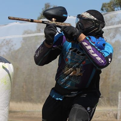 Tournament Paintball Player